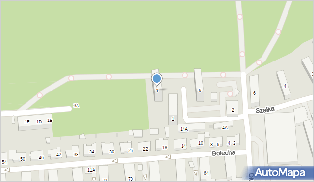 Warszawa, Przy Lasku, 8, mapa Warszawy