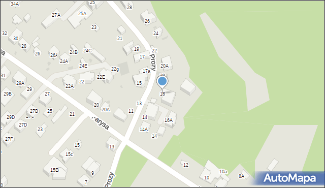 Warszawa, Prozy, 18, mapa Warszawy