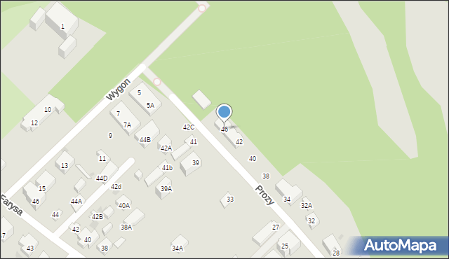 Warszawa, Prozy, 46, mapa Warszawy