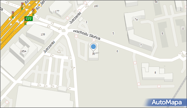 Warszawa, Pryzmaty, 30, mapa Warszawy