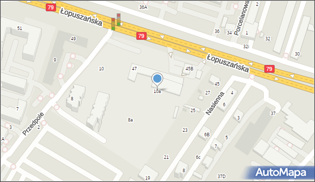 Warszawa, Przedpole, 10a, mapa Warszawy
