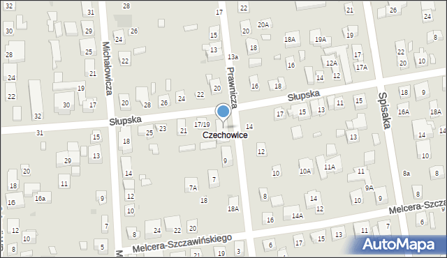 Warszawa, Prawnicza, 11A, mapa Warszawy