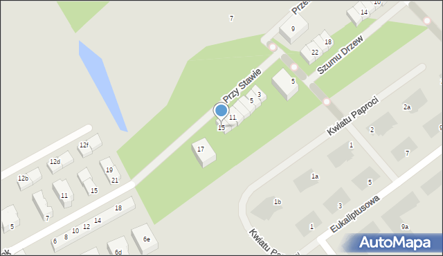 Warszawa, Przy Stawie, 15, mapa Warszawy