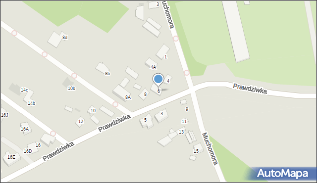 Warszawa, Prawdziwka, 6, mapa Warszawy