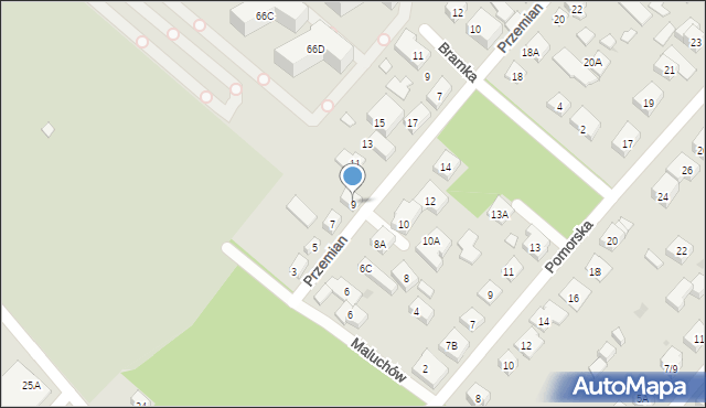 Warszawa, Przemian, 9, mapa Warszawy