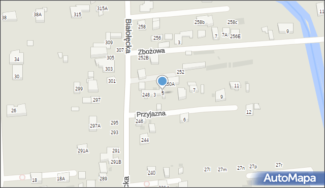 Warszawa, Przyjazna, 5, mapa Warszawy