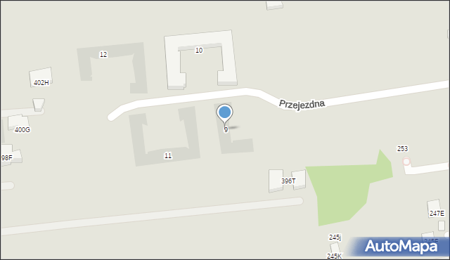 Warszawa, Przejezdna, 9, mapa Warszawy