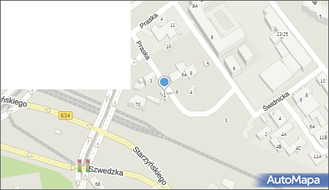 Warszawa, Praska, 1, mapa Warszawy