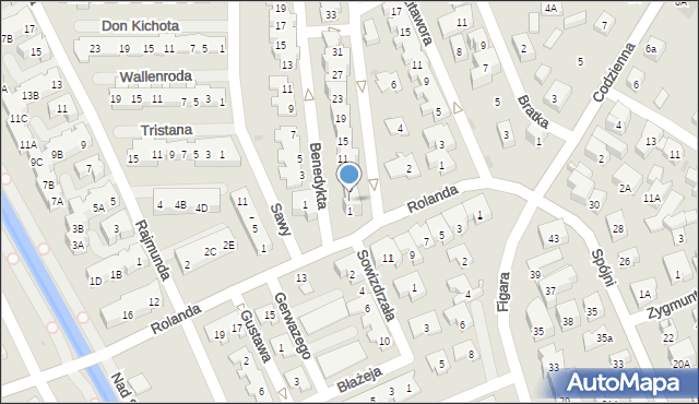 Warszawa, Protazego, 3, mapa Warszawy