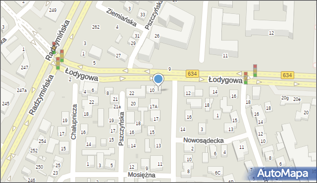 Warszawa, Przewoźników, 19, mapa Warszawy