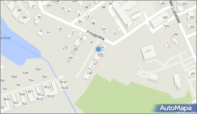 Warszawa, Przygodna, 11B, mapa Warszawy