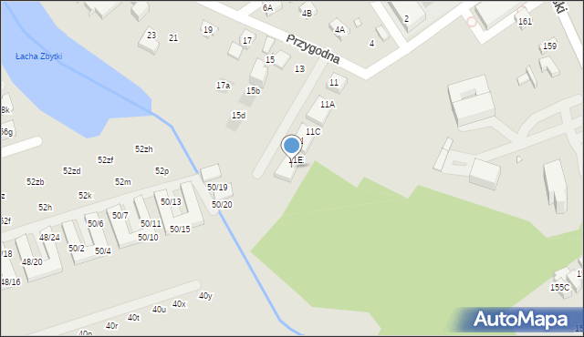 Warszawa, Przygodna, 11F, mapa Warszawy