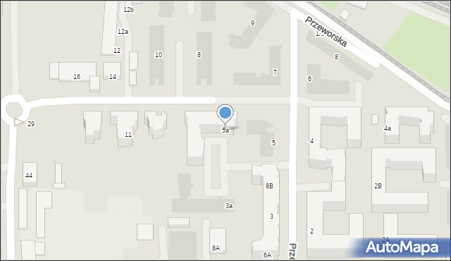 Warszawa, Przeworska, 5a, mapa Warszawy