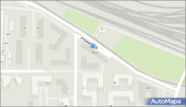 Warszawa, Przeworska, 8, mapa Warszawy