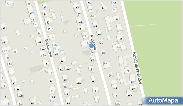 Warszawa, Przyjaźni, 17, mapa Warszawy