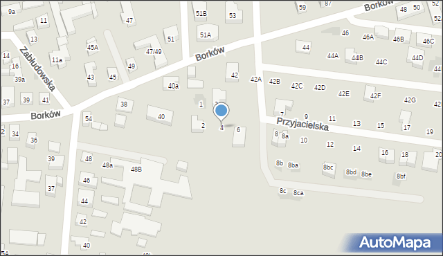 Warszawa, Przyjacielska, 4, mapa Warszawy