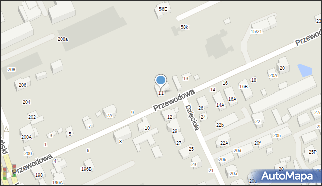 Warszawa, Przewodowa, 11, mapa Warszawy