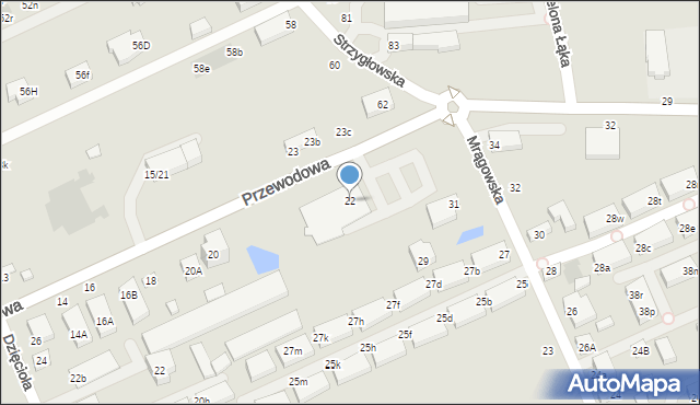 Warszawa, Przewodowa, 22, mapa Warszawy