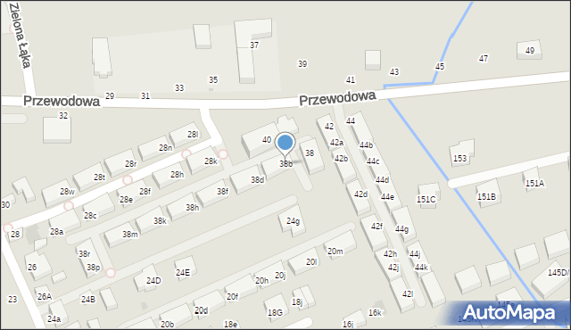 Warszawa, Przewodowa, 38b, mapa Warszawy