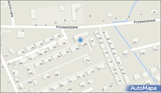 Warszawa, Przewodowa, 38c, mapa Warszawy