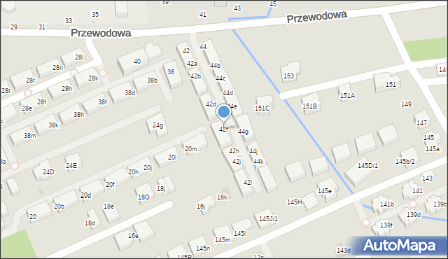 Warszawa, Przewodowa, 42f, mapa Warszawy