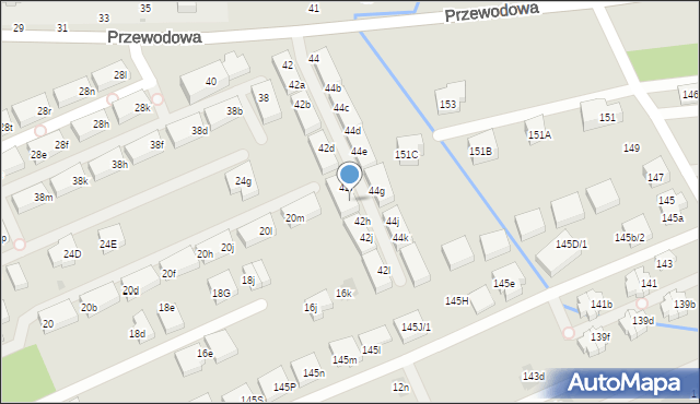 Warszawa, Przewodowa, 42g, mapa Warszawy