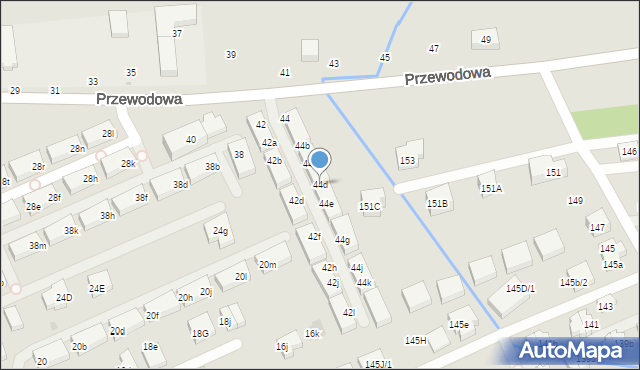 Warszawa, Przewodowa, 44d, mapa Warszawy