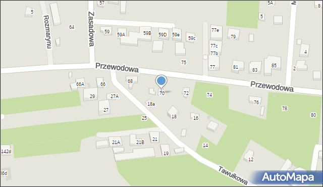 Warszawa, Przewodowa, 70, mapa Warszawy