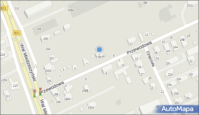 Warszawa, Przewodowa, 7A, mapa Warszawy