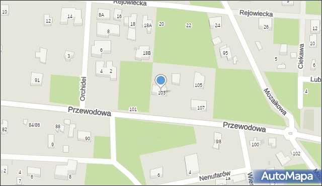 Warszawa, Przewodowa, 103, mapa Warszawy