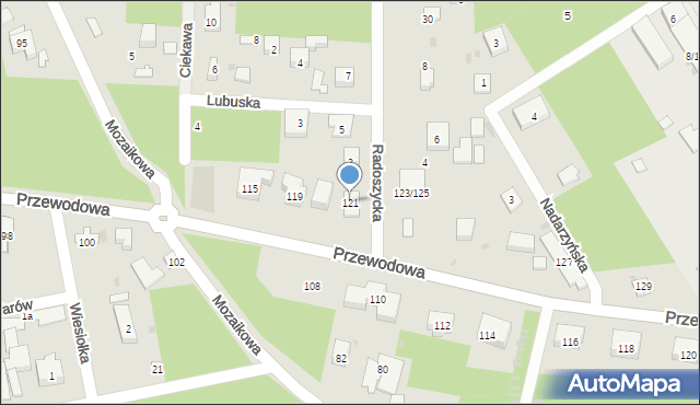Warszawa, Przewodowa, 121, mapa Warszawy