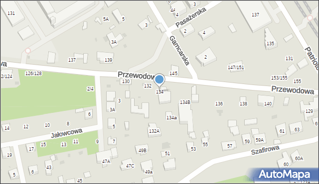 Warszawa, Przewodowa, 134, mapa Warszawy