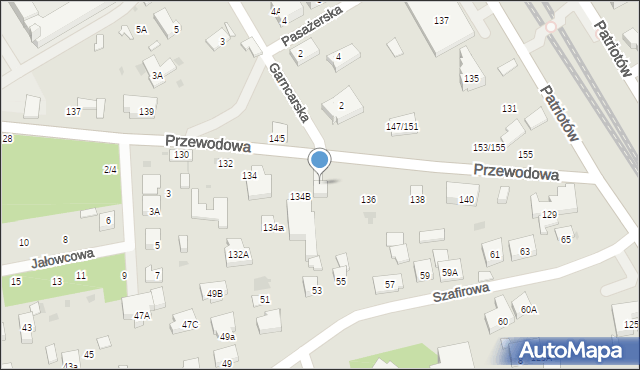 Warszawa, Przewodowa, 136A, mapa Warszawy