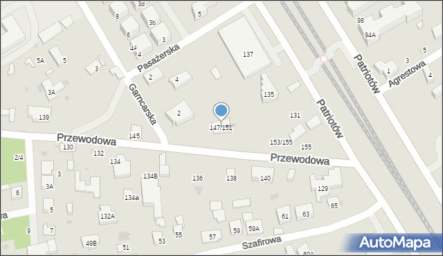 Warszawa, Przewodowa, 147/151, mapa Warszawy