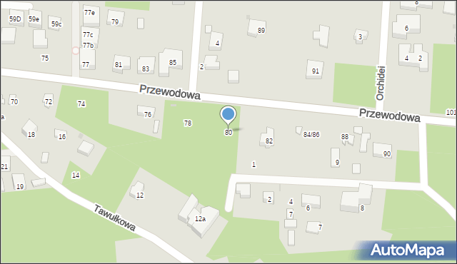 Warszawa, Przewodowa, 80, mapa Warszawy