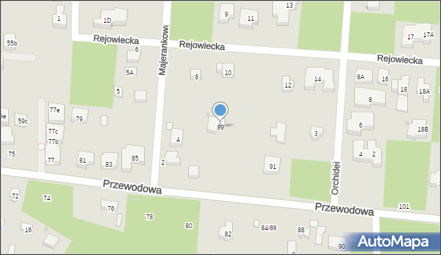 Warszawa, Przewodowa, 89, mapa Warszawy