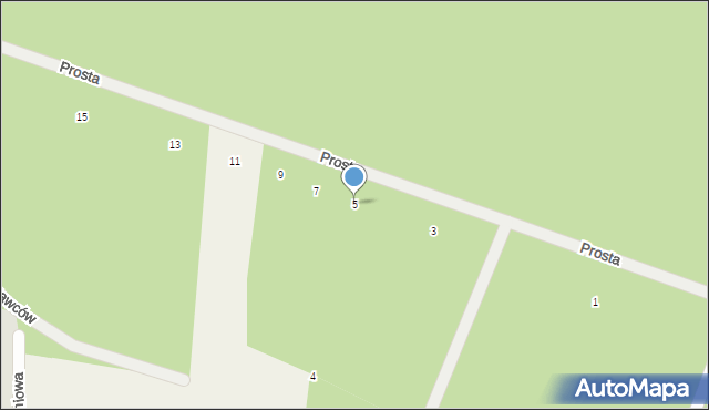 Warszawianka, Prosta, 5, mapa Warszawianka