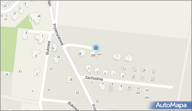 Wasilków, Przemysłowa, 26C, mapa Wasilków