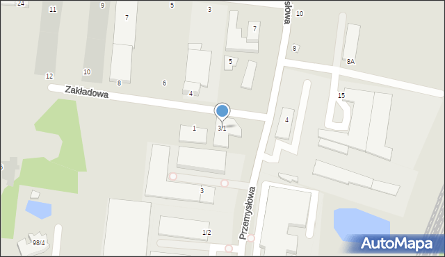 Wasilków, Przemysłowa, 3/1, mapa Wasilków