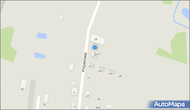 Wasilków, Przytorowa, 13, mapa Wasilków