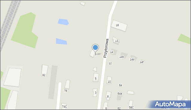 Wasilków, Przytorowa, 7, mapa Wasilków