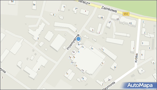 Węgorzewo, Przemysłowa, 7f, mapa Węgorzewo