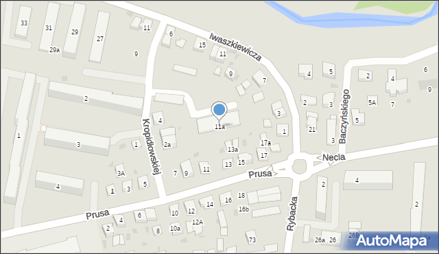 Wejherowo, Prusa Bolesława, 11a, mapa Wejherowo