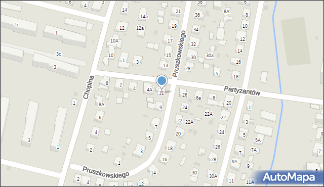 Wejherowo, Pruszkowskiego Kazimierza, płk., 11, mapa Wejherowo