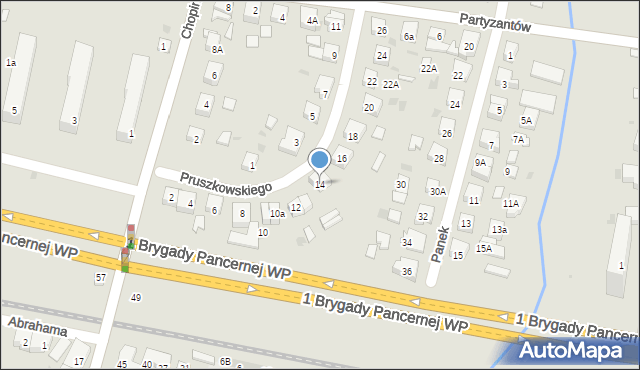 Wejherowo, Pruszkowskiego Kazimierza, płk., 14, mapa Wejherowo