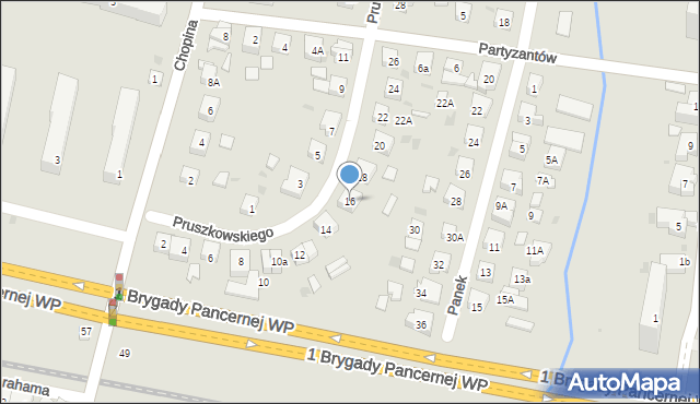 Wejherowo, Pruszkowskiego Kazimierza, płk., 16, mapa Wejherowo