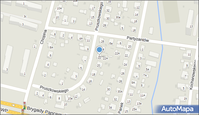 Wejherowo, Pruszkowskiego Kazimierza, płk., 22, mapa Wejherowo