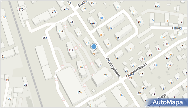 Wejherowo, Przemysłowa, 9, mapa Wejherowo