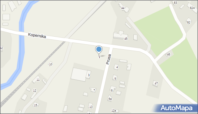 Werbkowice, Prusa Bolesława, 1, mapa Werbkowice