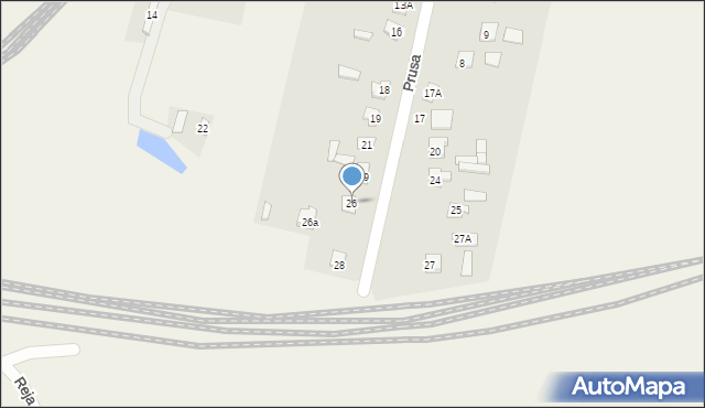 Werbkowice, Prusa Bolesława, 26, mapa Werbkowice